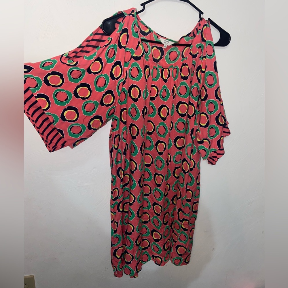 Crown & Ivy La Isla Pattern Dress size L